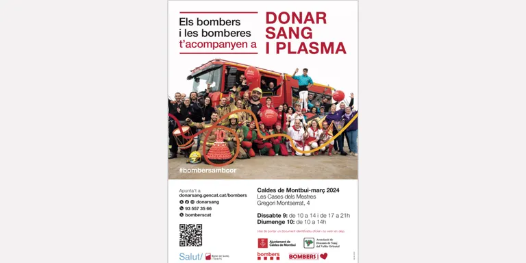 Les campanyes de donació de sang celebren el 10è aniversari de col·laboració dels Bombers de la Generalitat