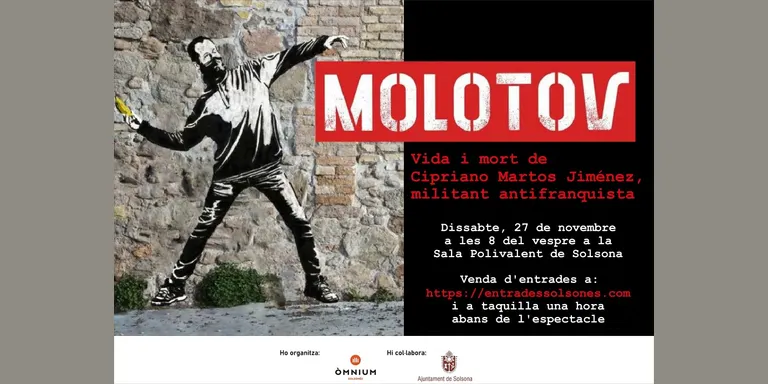 Òmnium Solsonès porta a Solsona un muntatge teatral sobre el militant antifranquista Cipriano Martos Jiménez