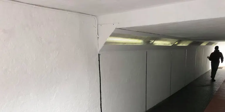 Tres passos soterranis de Pineda, habilitats per poder pintar grafittis