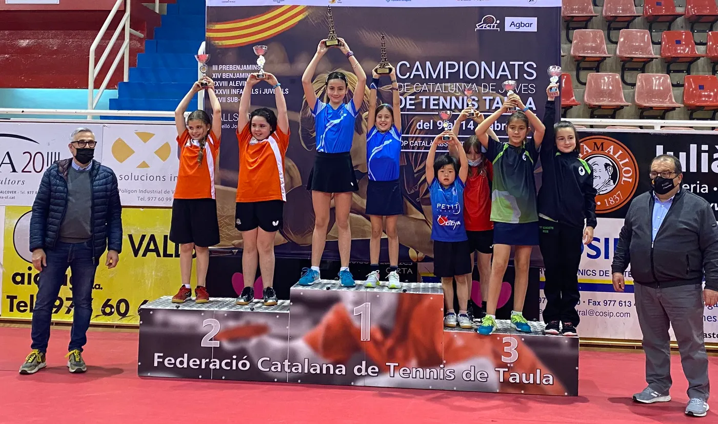 El CTT Cambrils Oleastrum es proclama campió de Catalunya en categoria Benjamí femení