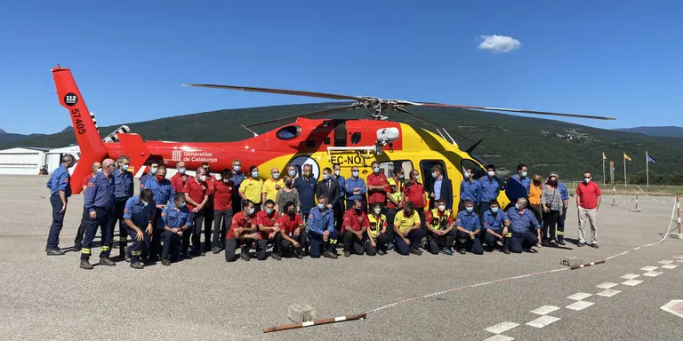 El nou helicòpter de rescat medicalitzat del Pirineu ja ha dut a terme mig centenar d'actuacions