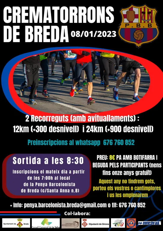 Breda celebrarà la "Crematorrons" aquest diumenge 8 de gener