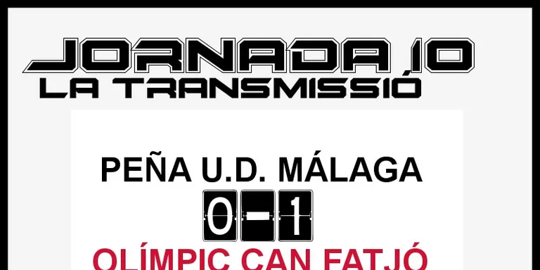 A PEU DE CAMP - JORNADA 10 - OLÍMPIC CAN FATJÓ