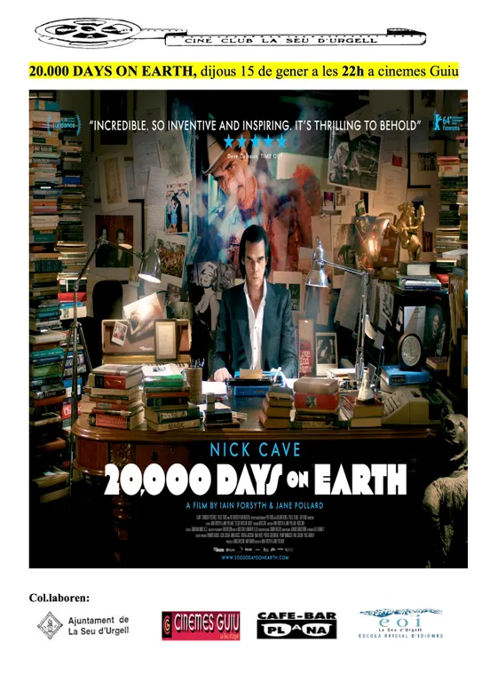 El CineClub inicia un minicicle sobre cinema i música amb '20.000 days on earth'