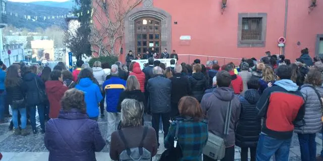 Concentració a la Seu contra les citacions judicials a activistes de la vaga general del 21-F