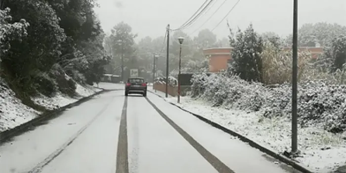 Arenys de Mar se salva, de moment, de la neu