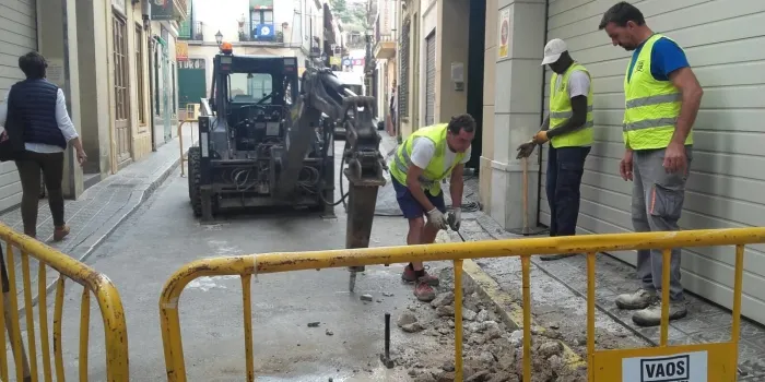 Les obres al carrer de la Perera han començat avui