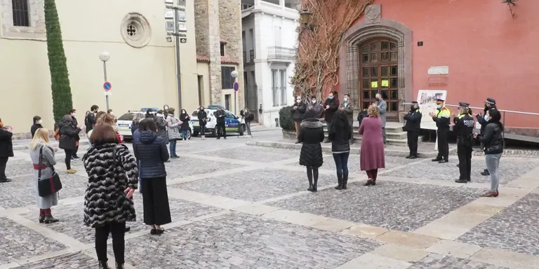 Concentració silenciosa a la Seu d'Urgell per commemorar el 25-N
