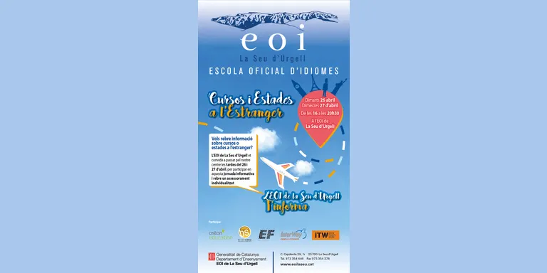 L'EOI de la Seu informa sobre cursos i estades a l'estranger
