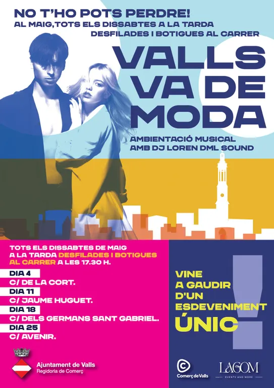 Arriba la primera desfilada del “Valls Va de Moda”
