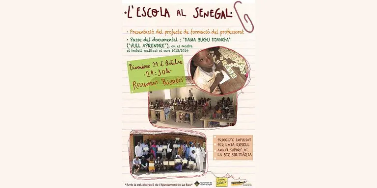 Presentació a la Seu del projecte solidari 'L'escola al Senegal'
