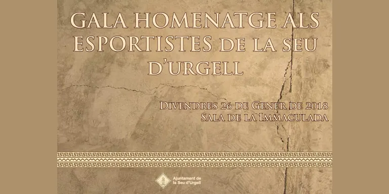Gala per homenatjar 39 esportistes de la Seu d’Urgell pels mèrits obtinguts durant el 2017
