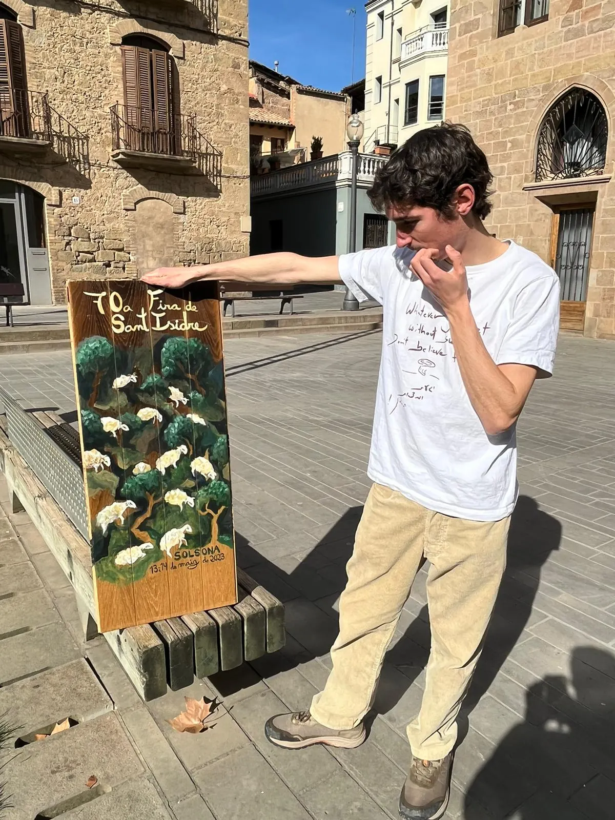 Pau Reig signa el cartell de la 70a Fira de Sant Isidre amb les ovelles com a protagonistes