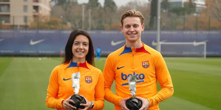 Frenkie de Jong i Aitana Bonmatí, els jugadors amb més “joc net”