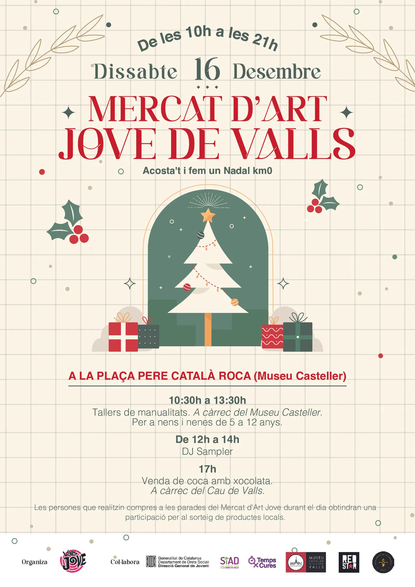 Més d’una vintena de paradistes participen al Mercat d’Art Jove de Nadal