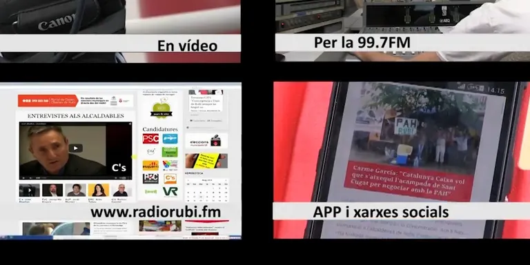 Desplegament especial de Ràdio Rubí per seguir en directe el 24M