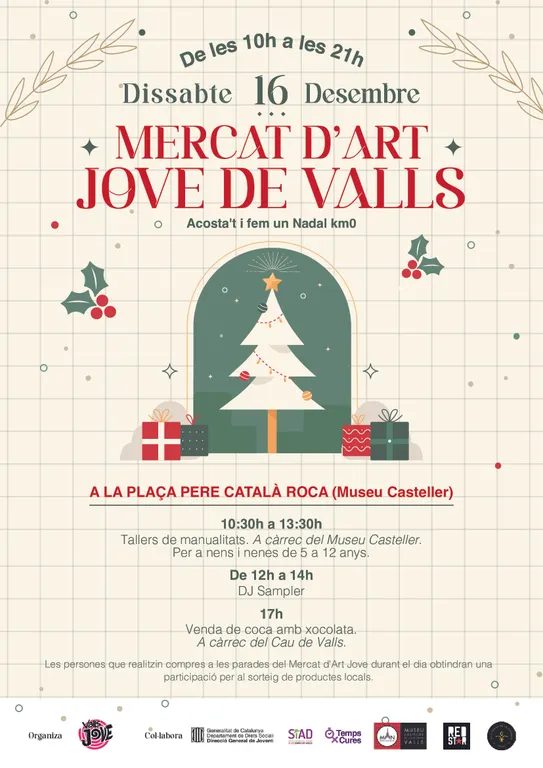 Més d’una vintena de paradistes participen al Mercat d’Art Jove de Nadal