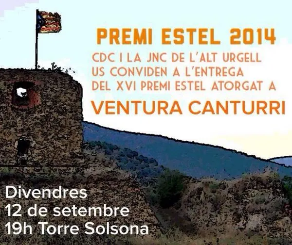 La JNC i CDC concedeixen el Premi Estel 2014 a Ventura Canturri Balletbò