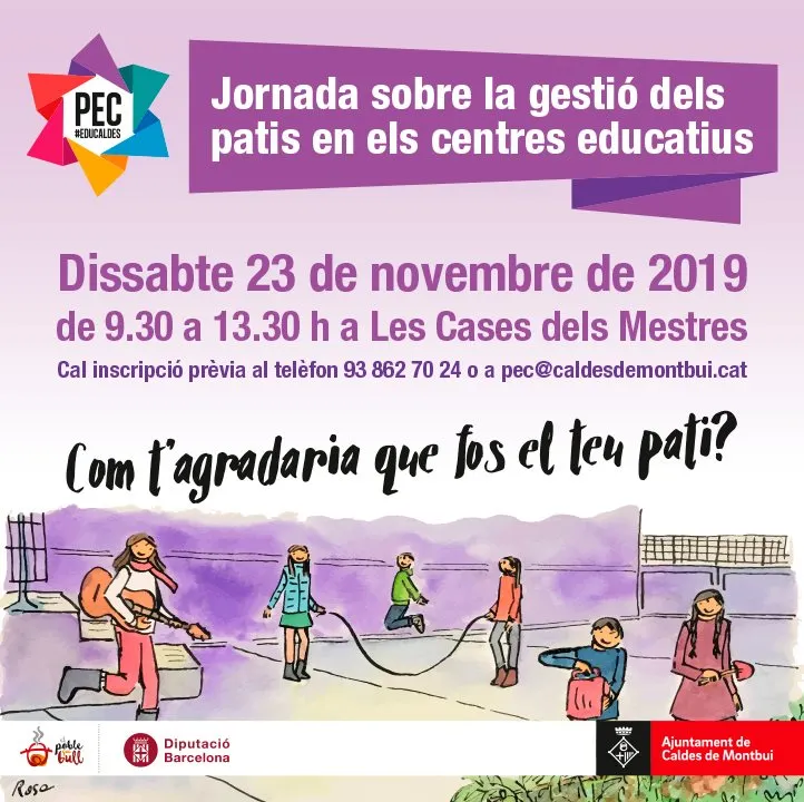 El Projecte Educatiu de Caldes valora el pati i el menjador com a espais educadors