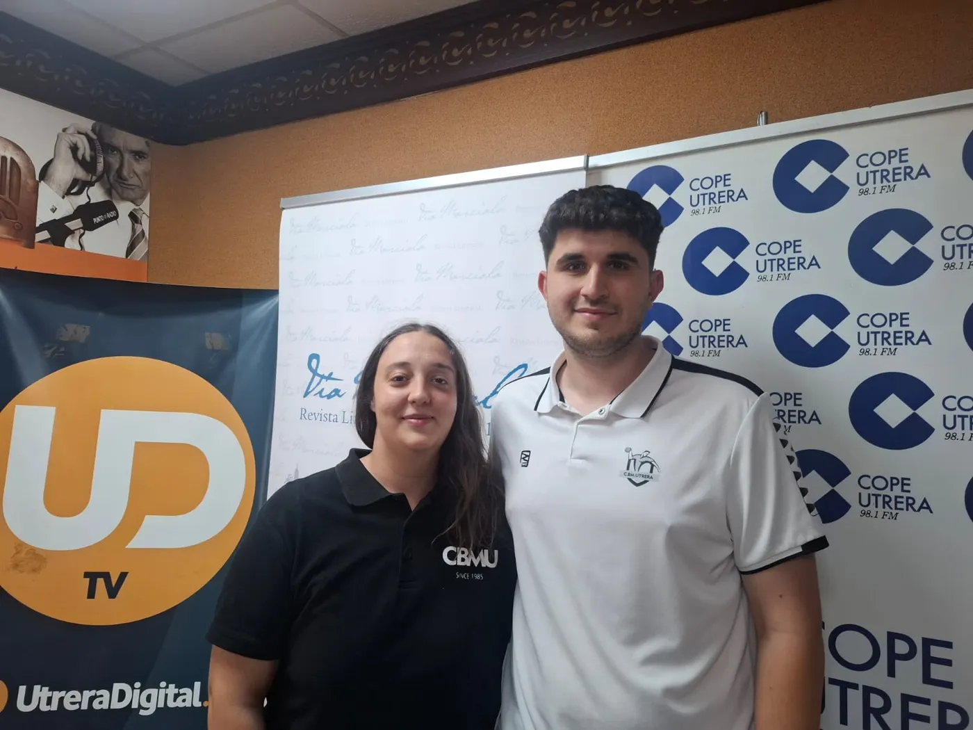 Iván Jarque y Andrea Moreno, del Club Balonmano Utrera