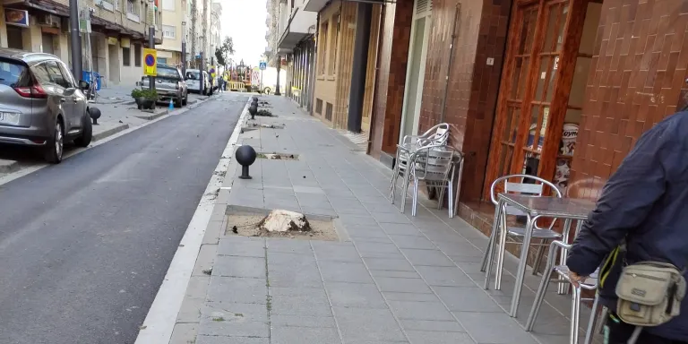 S'han tallat els arbres del c/Santiago Rusiñol per canviar-los per altres espècies vegetals