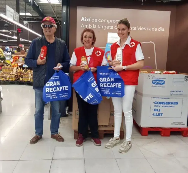 El Gran Recapte de Primavera recull 4.000 quilos de menjar a Caldes