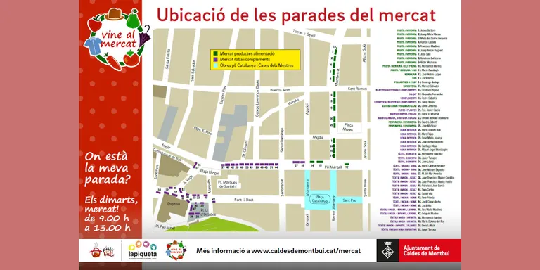 El mercat estrena nova ubicació i distribució de les parades