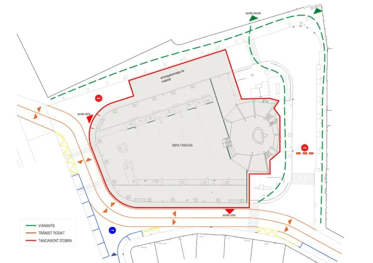 Comencen les obres de remodelació del paviment de la plaça del Camp, amb afectacions a la mobilitat durant tres mesos