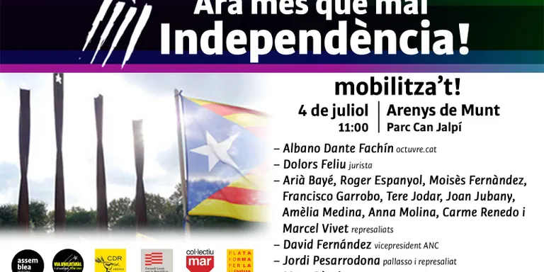 Les ANC del Maresme es reuniran diumenge a Can Jalpí per demanar, ara més que mai, la Independència