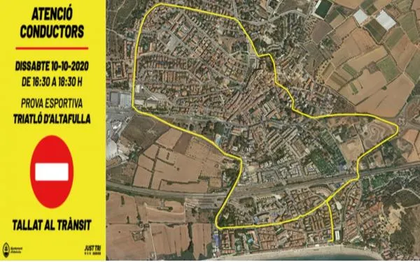 La triatló d’aquest dissabte a Altafulla provocarà algunes afectacions de trànsit temporals