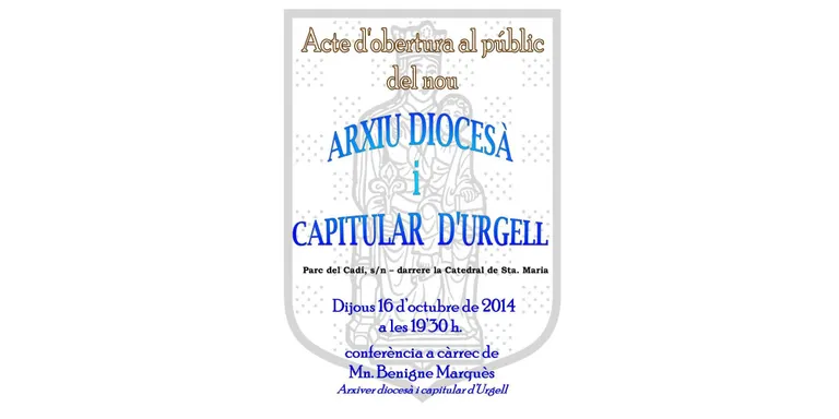 Portes Obertes a la nova seu de l'Arxiu Diocesà i Capitular d'Urgell