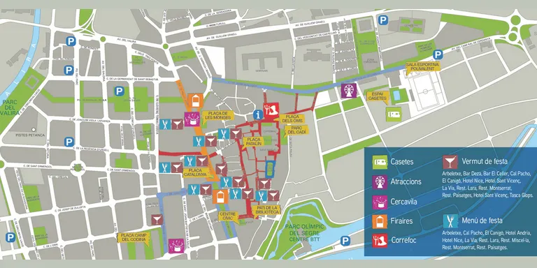 Mesures especials de circulació durant la Festa Major de la Seu 2014
