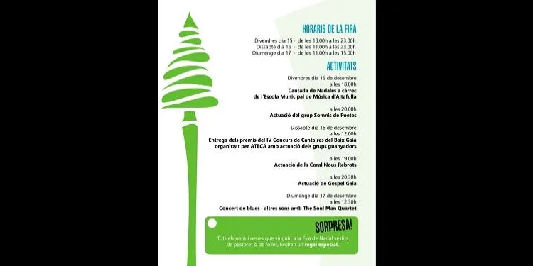 Una trentena de parades nodreixen la Fira de Nadal d'Altafulla, des d'aquest divendres i fins diumenge