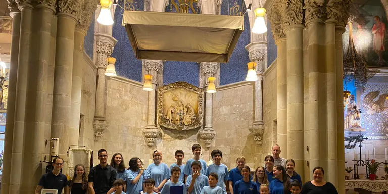 L'Escolania del Temple de la Sagrada Família actua per primera vegada a Pineda