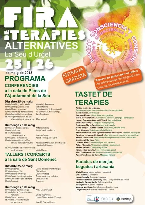 La Seu organitza una Fira de Teràpies Naturals