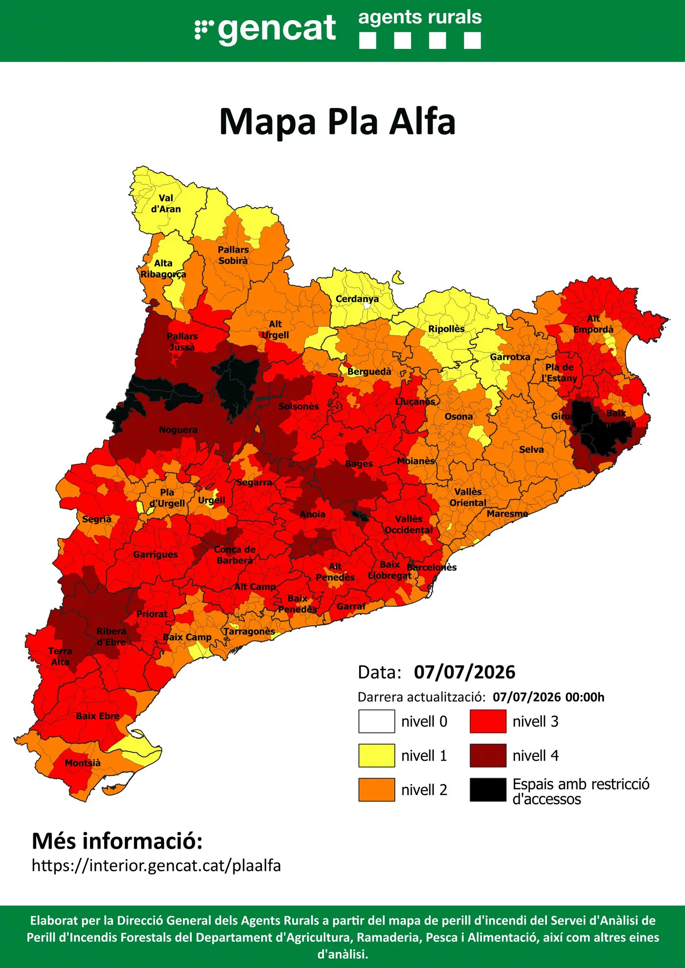 El pic de l’onada de calor incrementa el risc d’incendi al Solsonès