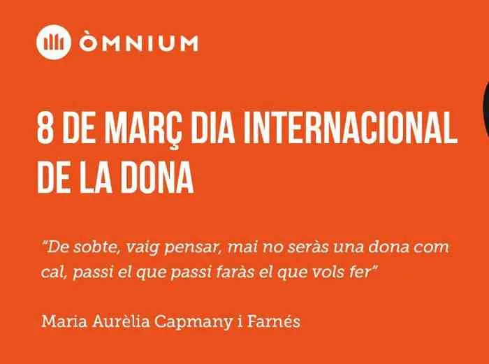 Òmnium Alt Maresme commemora el Dia de la Dona
