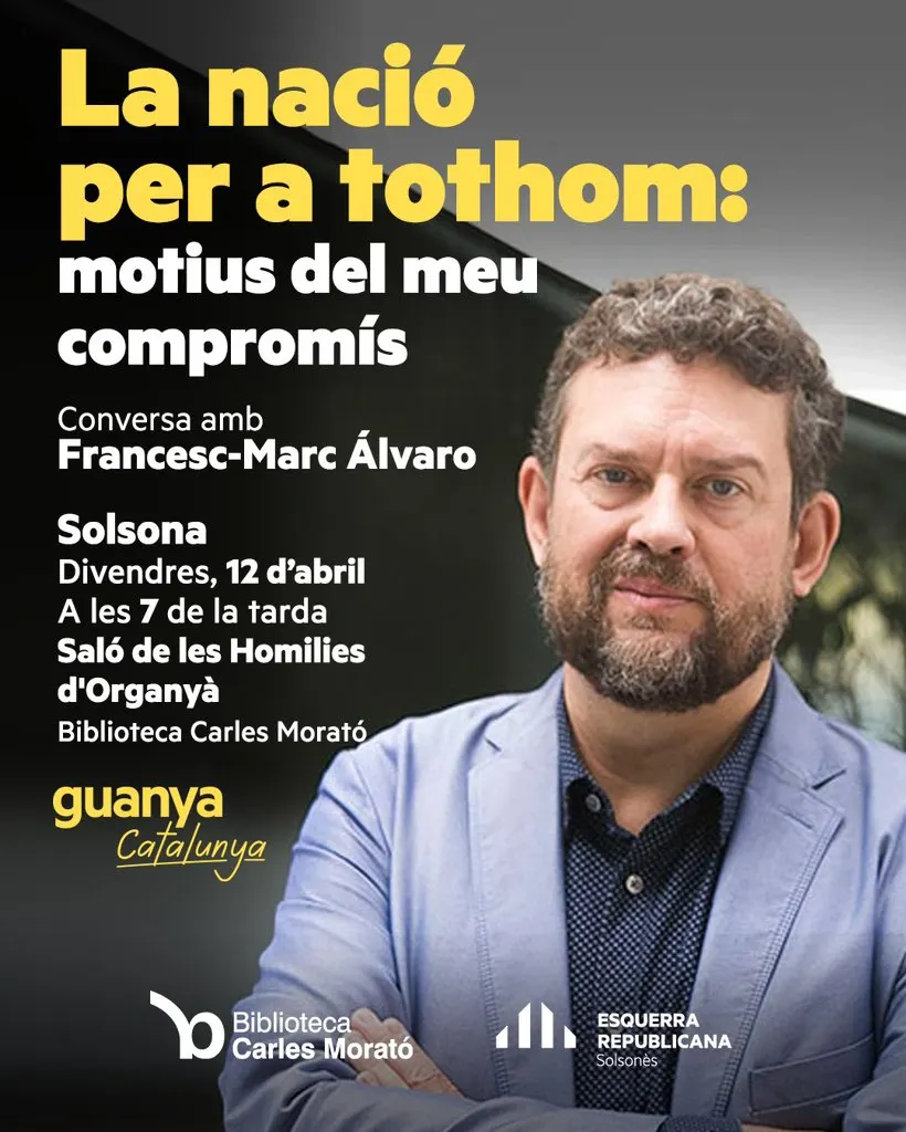 Esquerra dona el tret de sortida de la precampanya a Solsona aquesta tarda amb Francesc-Marc Álvaro