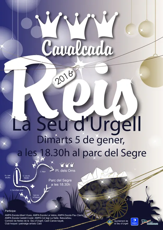 La Seu dóna la benvinguda als Reis d'Orient des del Parc del Segre