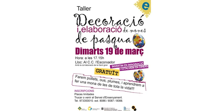 Taller de decoració i creació de mones de Pasqua a la Seu