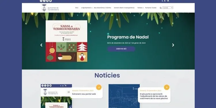 L'Ajuntament de Torredembarra estrena nou portal web