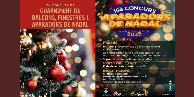 Roda de Berà es posa guapa aquest Nadal amb dues iniciatives que impliquen a la ciutadania
