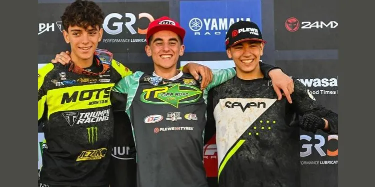 El catllarenc Bruno Miró signa podi en el debut en el Campionat d’Espanya de Motocròs Sub18