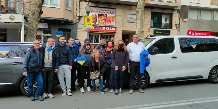 Una comitiva arenyenca ha marxat aquest matí cap a la frontera amb Ucraïna