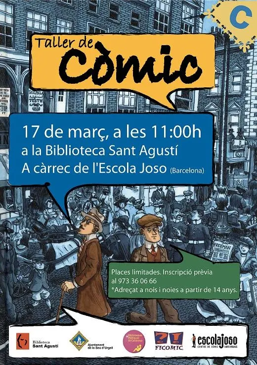 Taller de còmic adreçat a joves a partir de 14 anys