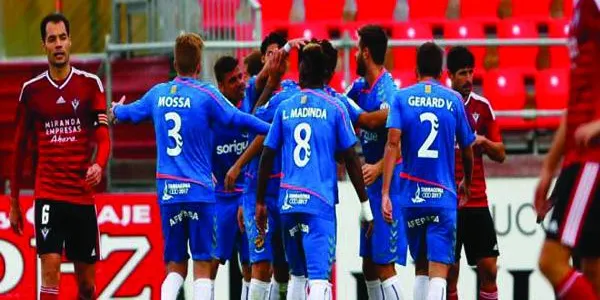 El Nàstic obté el primer triomf de la temporada i supera el Mirandés amb un gol solitari de Muñiz (0-1)