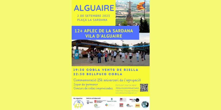 Alguaire celebra el 12è Aplec de la Sardana Vila d'Alguaire