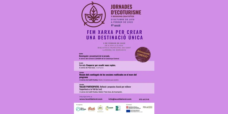 Es reprenen les Jornades d'Ecoturisme de la Vall de Lord amb una sessió per aprendre a crear paquets d'experiències