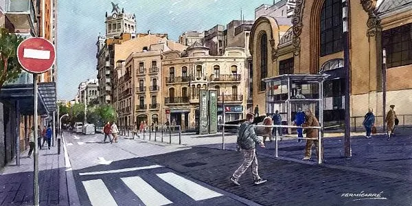 L’aquarel·lista Fermí Carré exposa “Un tomb per Tarragona” al Fòrum d’Altafulla