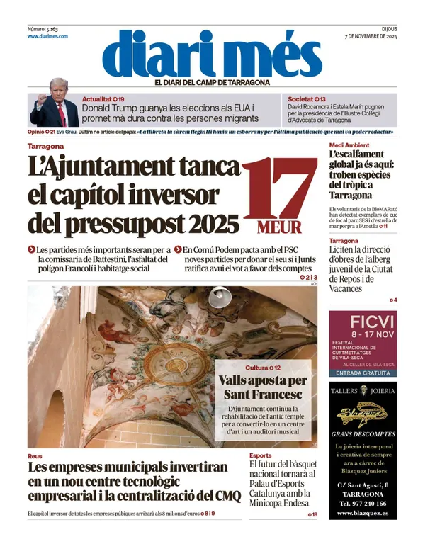 Cop d'ull als diaris d'aquest dijous 7 de novembre